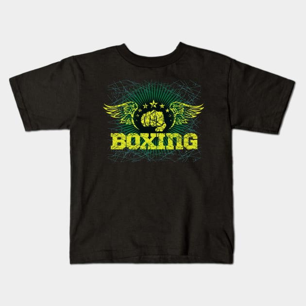 Boxing Kids T-Shirt by Dojaja